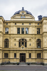 Obraz premium Ancient building of Stockholm Nordregio (Nordic Center for Spatial Development) at Skeppsholmen, Sweden.