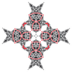 Vector hatched ornament