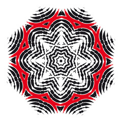 Vector hatched ornament