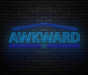Fototapeta premium Awkward neon concept.