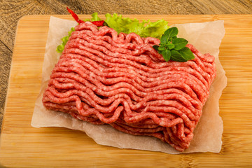 Minced beef meat