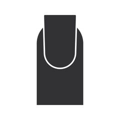 Square shaped nail glyph icon