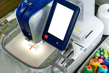 Workspace of embroidery machines
