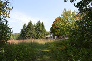 Nature Center during autumn