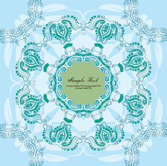 Seamless abstract floral pattern,mandala pattern