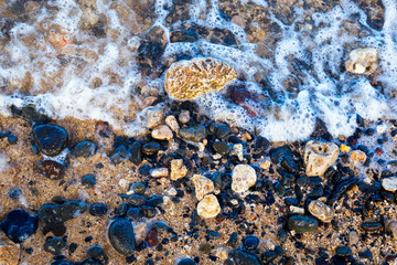 Rocks in the Ocean with Sea Foam