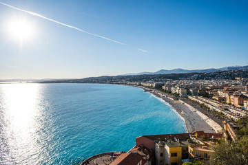 azure coast of the French city of Nice © nikolas