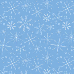 Musters Schneeflocke Weihnachten blau 