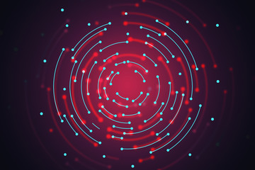 Digital red backdrop