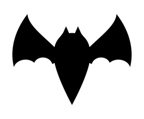 halloween bat silhouette vector  design isolated on white background