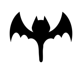 halloween bat silhouette vector  design isolated on white background