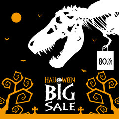 Halloween Sale Banner template