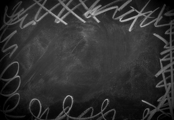 frame blank chalkboard for background