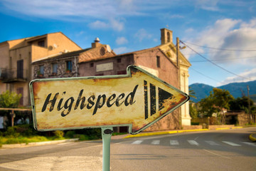 Schild 198 - Highspeed