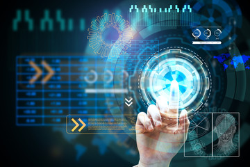 Innovation, future and media concept