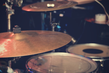 Fototapeta na wymiar drum set close up