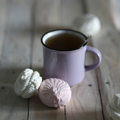 tea marshmallow morning