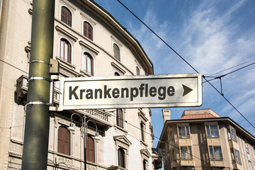 Schild 242 - Krankenpflege