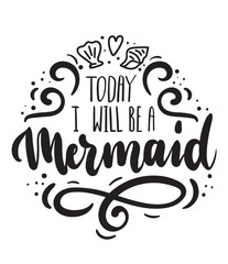 Today i will be a Mermaid card with hand drawn sea elements and lettering. Calligraphy summer quote with seashells, hearts and pearls. Summer print for invitations, posters, t-shirts, phone case etc.