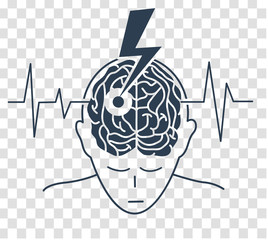 silhouette of the disease is a stroke