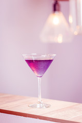 Cold and Fresh Purple European Cocktail, Vertical Wallpaper