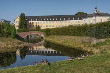 The Baroque Augustusburg Castle is one of the first important creations of Rococo in Bruhl near...