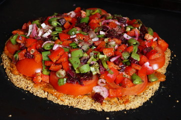 Vegane Amaranth Rooibos Pizza