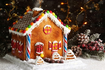homemade gingerbread house