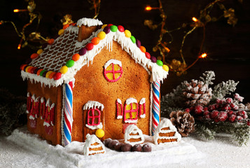 homemade gingerbread house