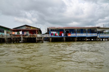 ブルネイ・ダルエスサラーム　バンダルスリブガワン　カンポン・アイール　水上集落　Negara Brunei Darussalam　Bandar Seri Begawan　Kampong Ayer