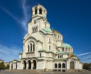 Fototapeta na wymiar Saint Alexander Nevsky, Sofia, Bulgaria