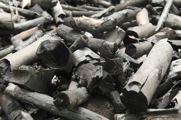 Black charcoal horizontal picture