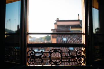 View on morning bologna from balcony with sunshine. Bologna turistic destination. © F8  \ Suport Ukraine