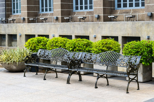 Bench With Cast Iron