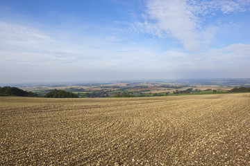 cultivated soil and scenery