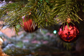 Fototapeta na wymiar Christmas tree, decoration