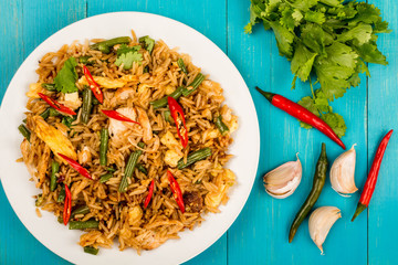 Indonesian Style Nasi Goreng Chicken and Rice Meal