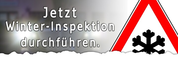 ebn4 EmpfehlungsBannerNeu ebn - Check - Jetzt Winter-Inspektion durchführen - Winter Service - Frostschutz und Starterbatterie prüfen - Schild - Autozubehör - banner panorama 3zu1 g5599