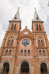 Fototapeta na wymiar Saigon Ho Chi Minh City Notre Dame Basilica