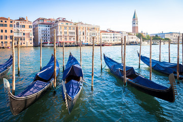 Obraz na płótnie Canvas Venice, Gondolas detail