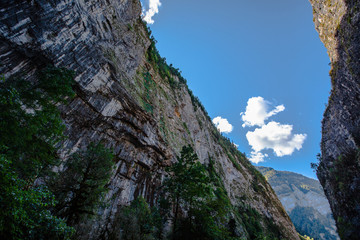 Clouds Mountain Cliffs Gorge