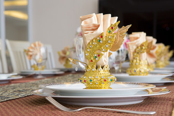 Beautifully decorated table