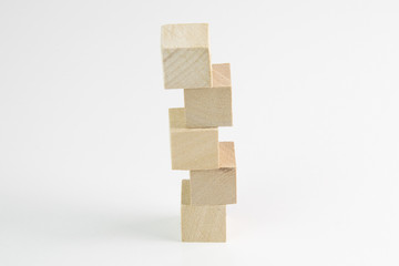 small wooden square cubes 