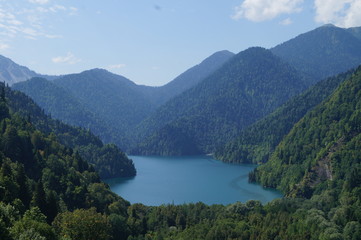 Naklejka na ściany i meble Lake Ritsa, Abkhazia
