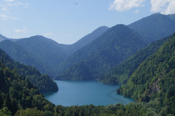 Naklejka na ściany i meble Lake Ritsa, Abkhazia