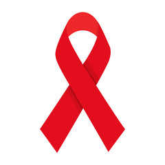 AIDS awareness ribbon. Vector illustration