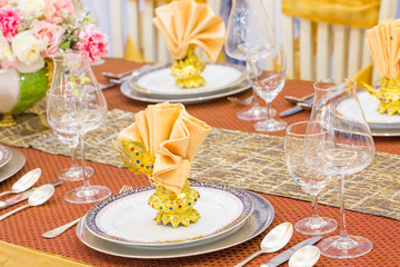 Beautifully decorated table