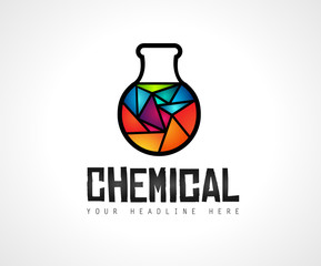 Creative Chemical Lab Colorful Logo design for brand identity, company profile or corporate logos