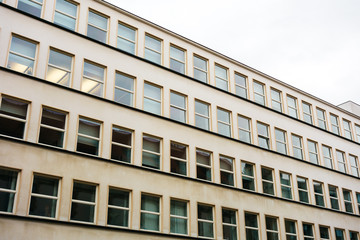 typical german office building facade