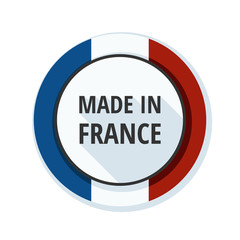 Made in France button illustration
